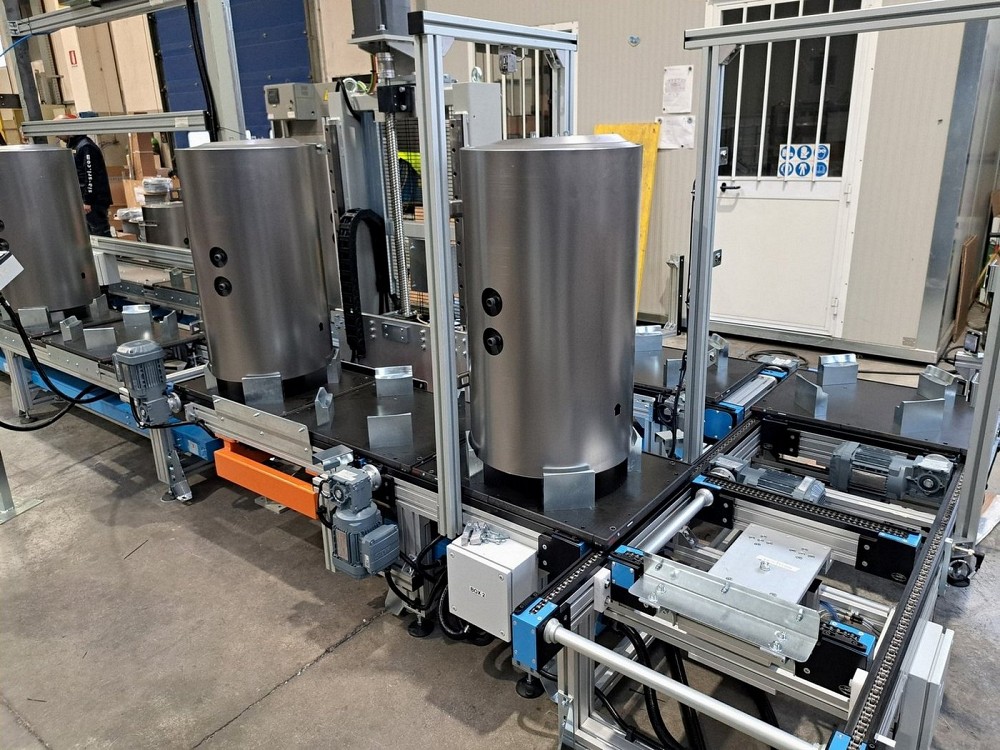 Linea a ricircolo di Pallet