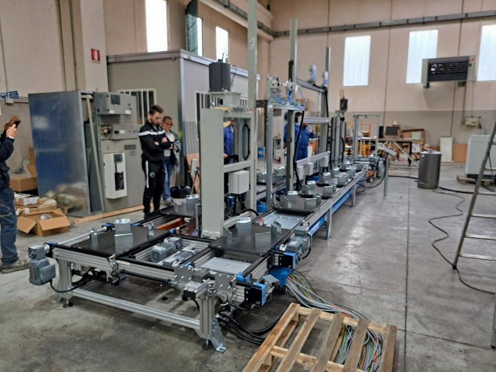 Linea a ricircolo di Pallet